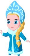 the snow maiden girl russian winter