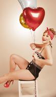 Girl Baloon Beach