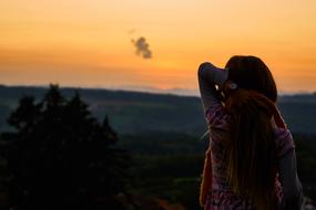 Evening Sky Girl