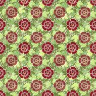 seamless pattern leaf the pentagon