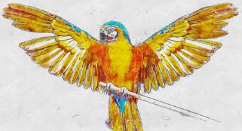 parrot figure bird artistic