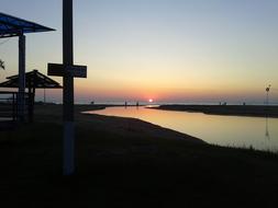 Sunset Beach view sky landscape