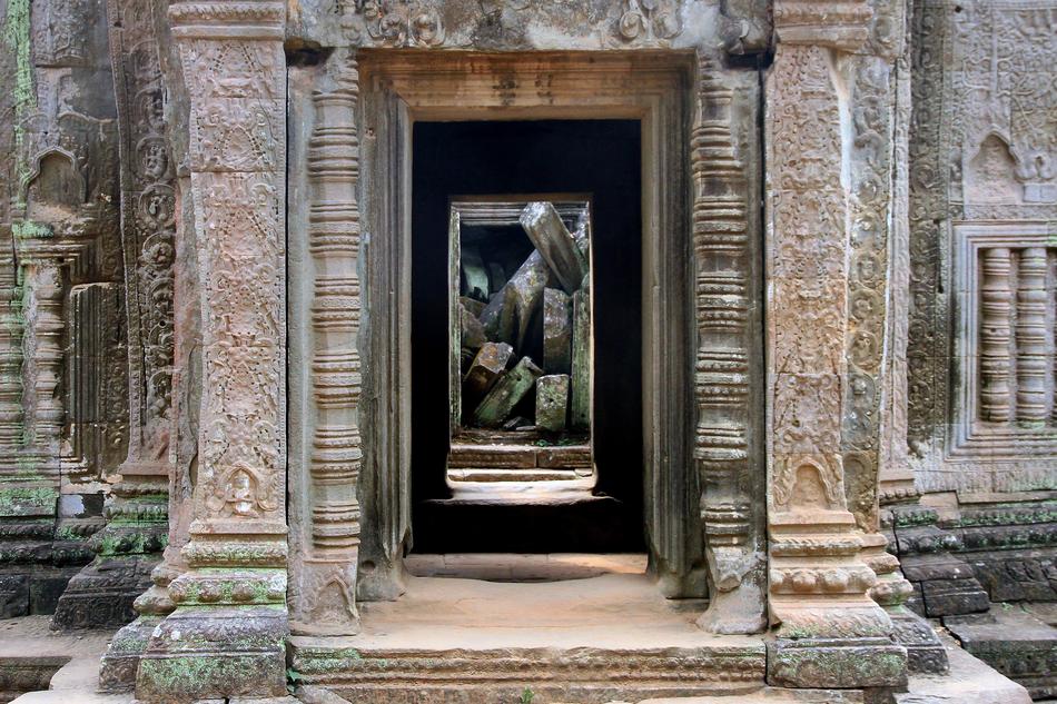 entrance to the building view