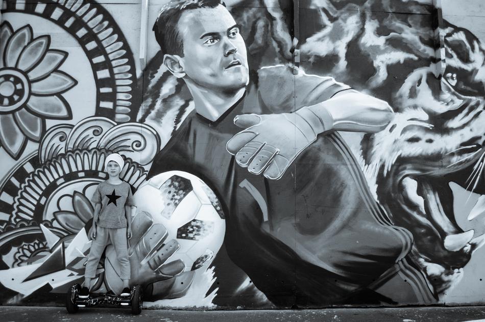 Football Street Art Graffiti Igor