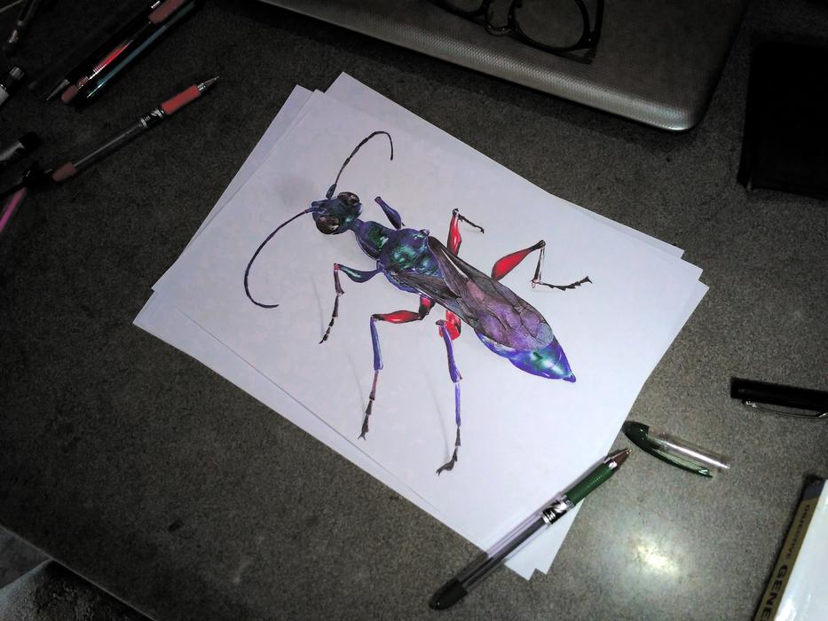 Emerald Cockroach Wasp Ballpoint