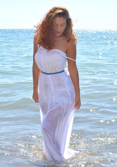 Sexy Girl Figure on beach
