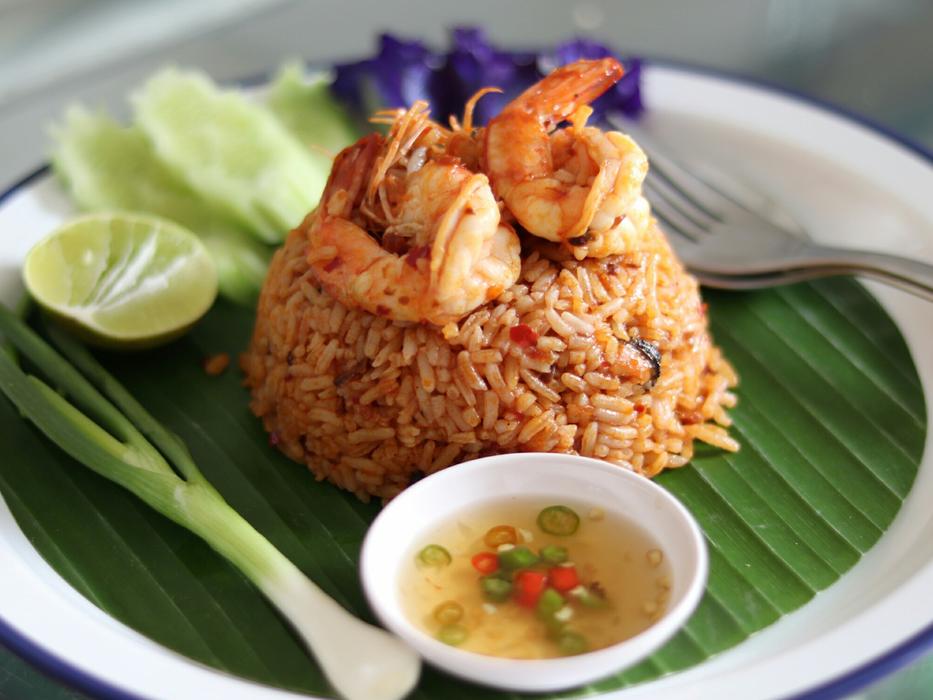 rice dish with hot sauce