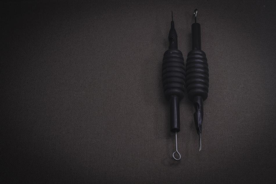 black coils on the table