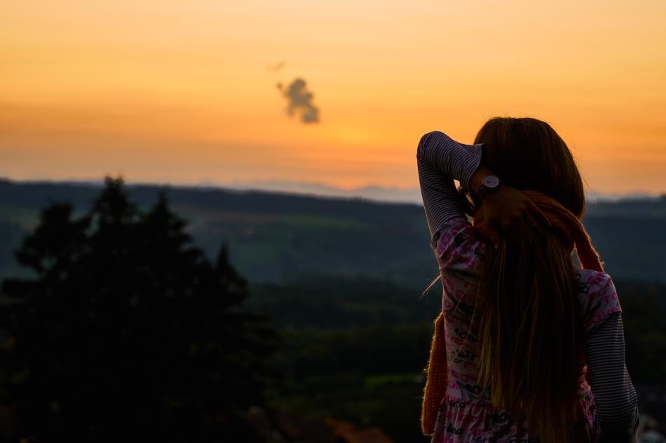 Evening Sky Girl