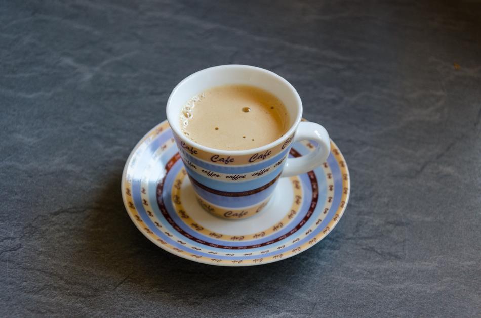 hot coffee milk drink
