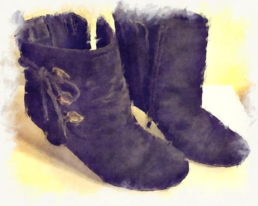 fuzzy boots for women