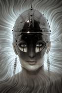 girl knight helmet