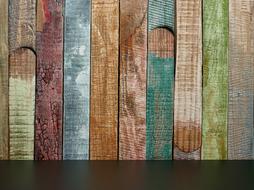 Background Colorful Wood