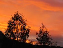 Afterglow Mood Evening Sky