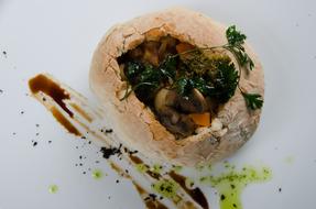 bread stuffed with boiled vegetables