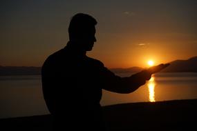 Figure Sunset