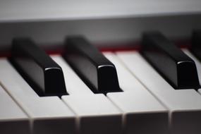 Keyboard Piano closeup