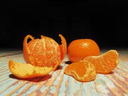Fresh oranges on the table