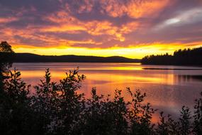 Sunset Landscape Horizon