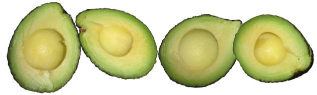 ripe seedless avacado