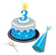 birthday cake blue