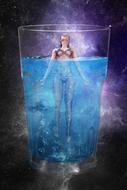 Composing Girl Water