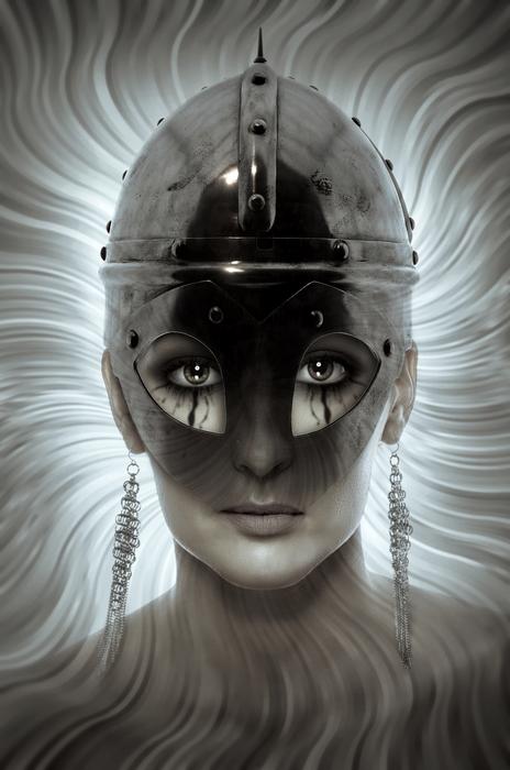 girl knight helmet