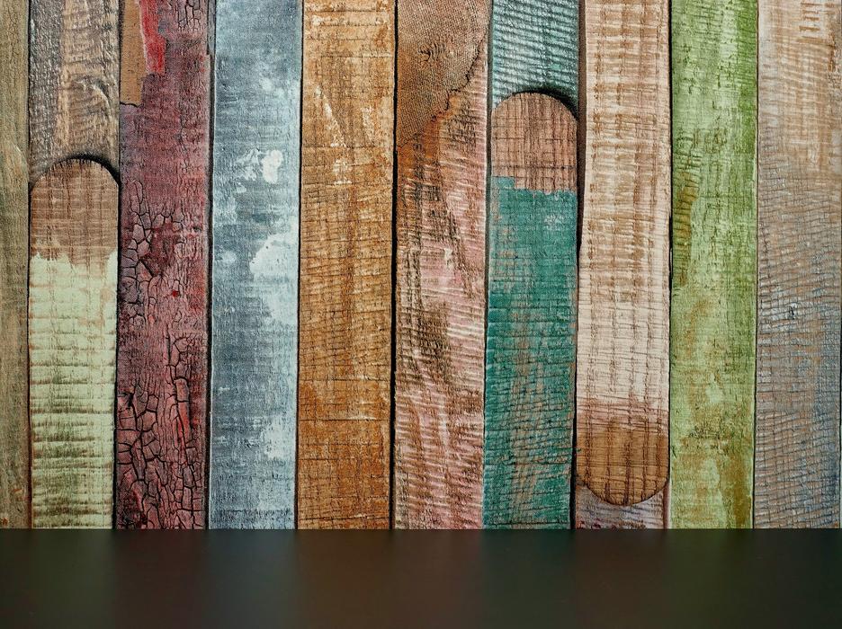 Background Colorful Wood