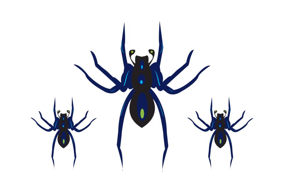 clipart spider halloween scary