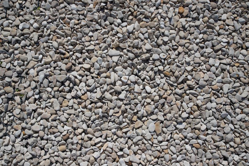 Gravel White Background