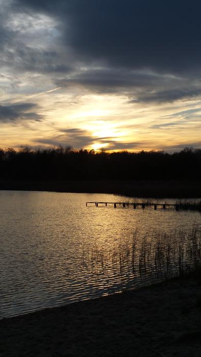Sunset Lake Landscape