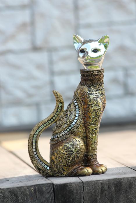 Cat Iron Sculpture