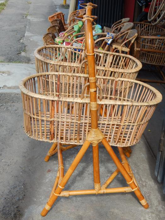 Wooden Rattan Baby Swings
