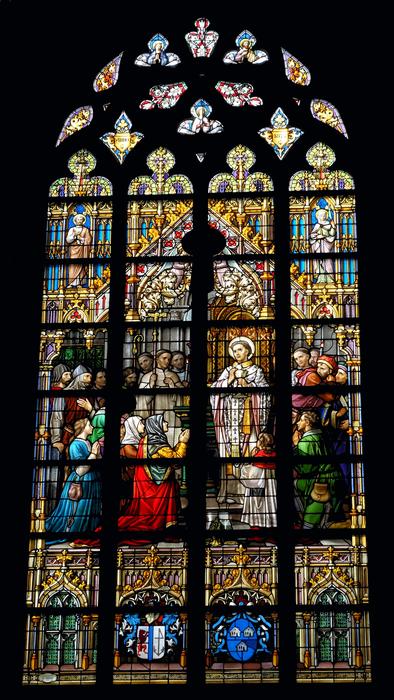 colorful mosaic window view