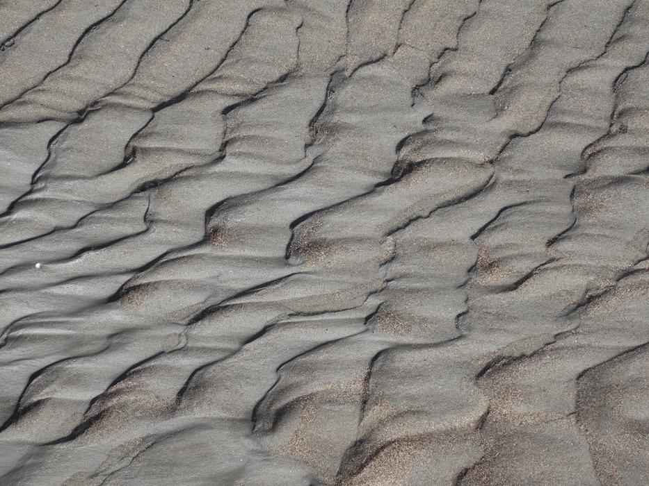 Sand Traces Of Water Flow