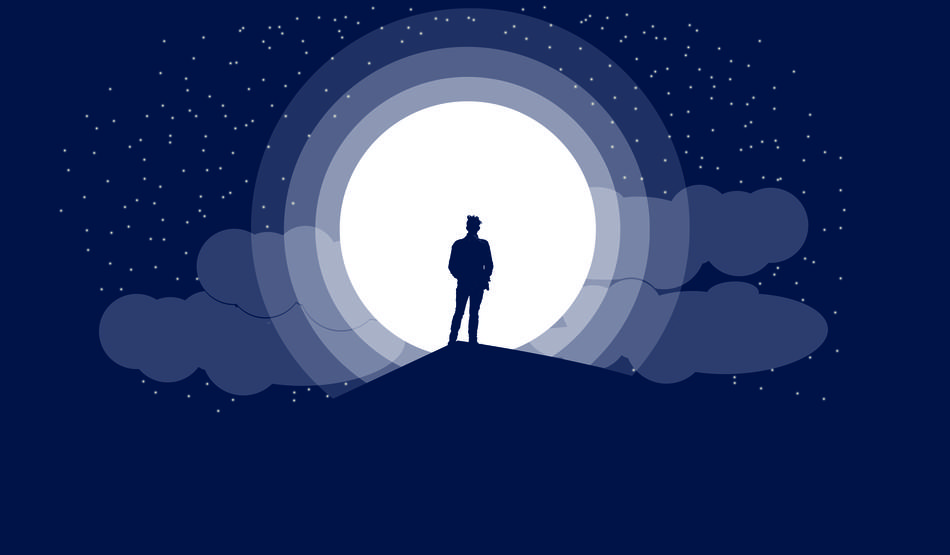 night single man moon
