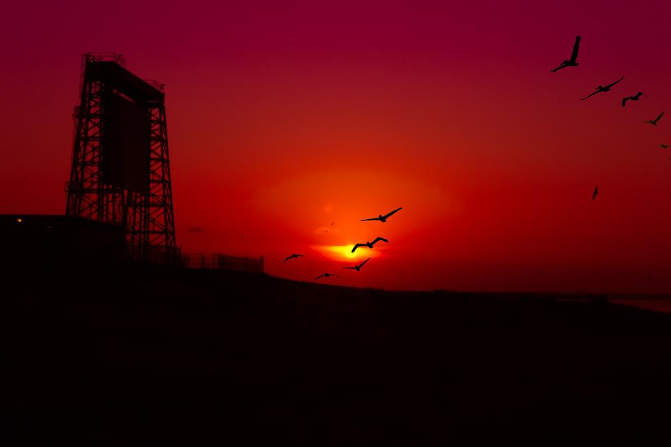Sunset Draw Bridge Coastline