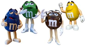 colored candy figurines