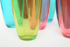colored clear glasses