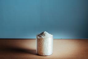 glass jar of rice