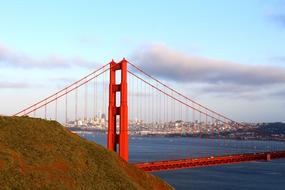 Scenic view of Golden Gate Bridge in San Francisco