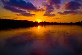 Sunset Laguna Water