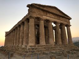 Rome is a beautiful old building.