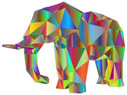 elephant 3d abstract africa animal