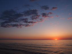 Sea Sunset Evening