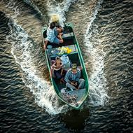 Family on Fishing Boat