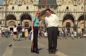 Girl and Boy in Love in italy