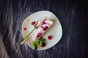 creamy dessert is delicious