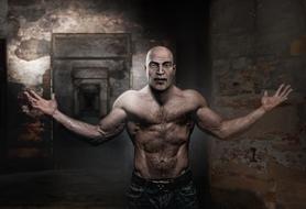 man model bodybuilder clipart