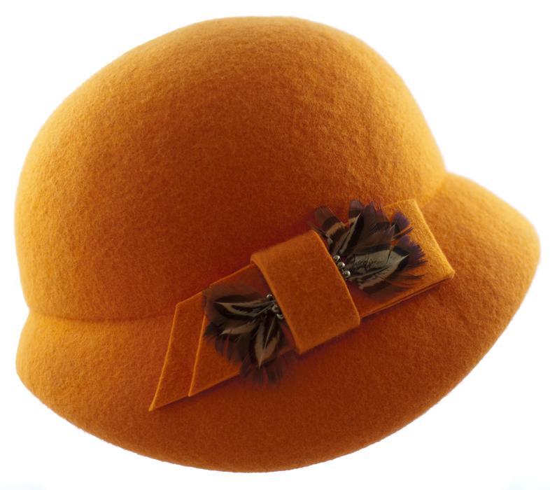 orange hat on a white background
